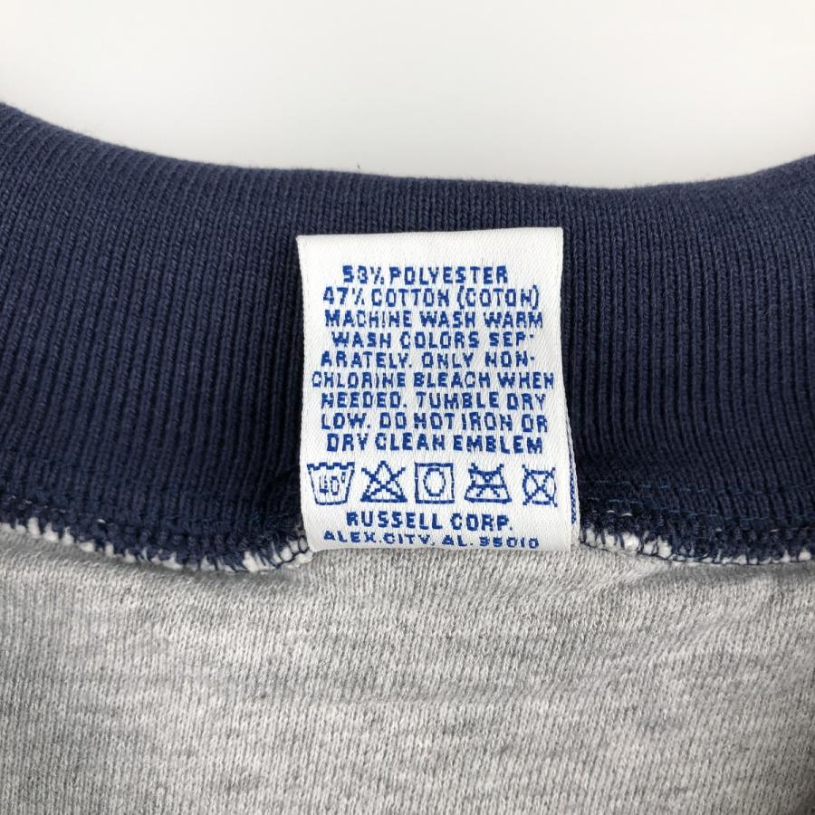 古着 90年代 ラッセル Russell 襟付き ハーフジップスウェットシャツ