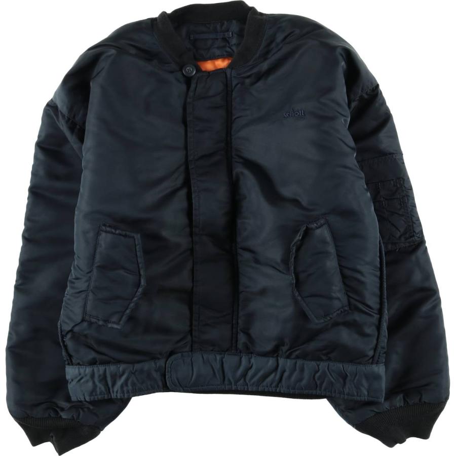 古着 ~90年代 民間品 ショット SCHOTT MA-1タイプ 中綿入り ミリタリー フライトジャケット メンズL相当 ヴィンテージ/eaa624450 Schott N.Y.C（ショット） 古着 ~90年代 民間品 SCHOTT MA-1タイプ