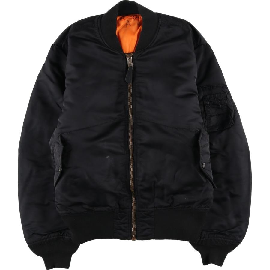 古着 民間品 アルファ ALPHA MA-1タイプ 中綿入り ミリタリー フライトジャケット LARGE メンズL相当/eaa624467 古着 民間品 アルファ ALPHA MA-1タイプ 中綿入り ミリタリー フライト