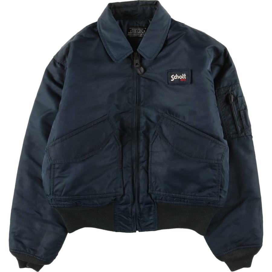 Schott CWU-R 短丈 フライトジャケット L ボア襟 ミリタリー d5a382a6b607fff0e04645df075b38