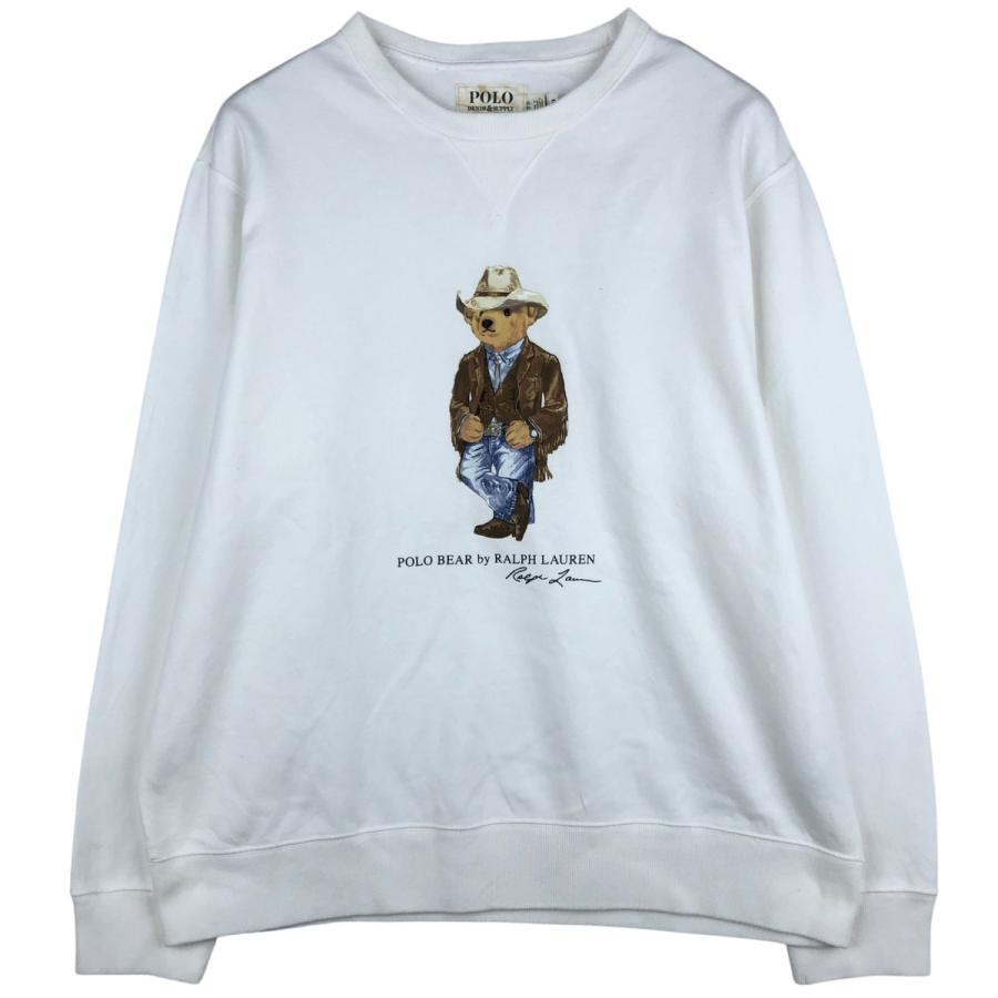 古着 ラルフローレン Ralph Lauren POLO DENIM & SUPPLY ポロベア プリントスウェットシャツ トレーナー メンズXL相当/eaa624688 古着 ラルフローレン Ralph Lauren POLO DENIM & SUPPLY ポロベア
