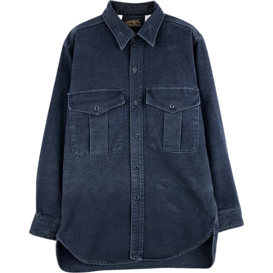 Eddie Bauer（エディーバウアー） 古着 70年代 黒タグ 長袖 シャモア