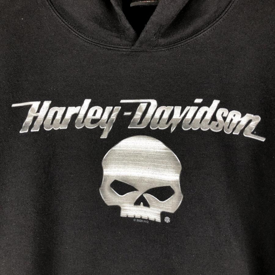 古着 ハーレーダビッドソン Harley-Davidson ドクロ柄 スカル柄 アドバタイジング スウェットプルオーバーパーカー メンズXXL相当/eaa624808 古着 ハーレーダビッドソン ドクロ柄 スカル柄 アドバタイジング