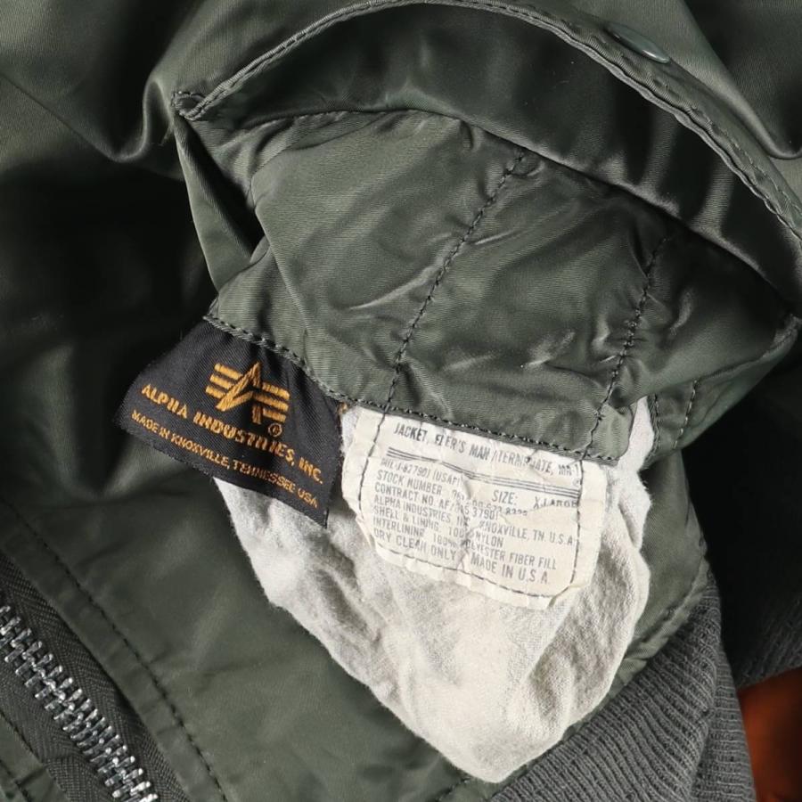 90'sビンテージ古着！アメリカ製 ALPHA INDUSTRIES MA-1 【公式通販】