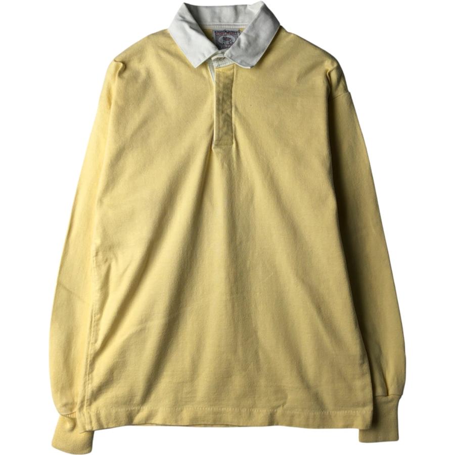 古着 90年代 ランズエンド LANDS' END 長袖 ラガーシャツ USA製 メンズ