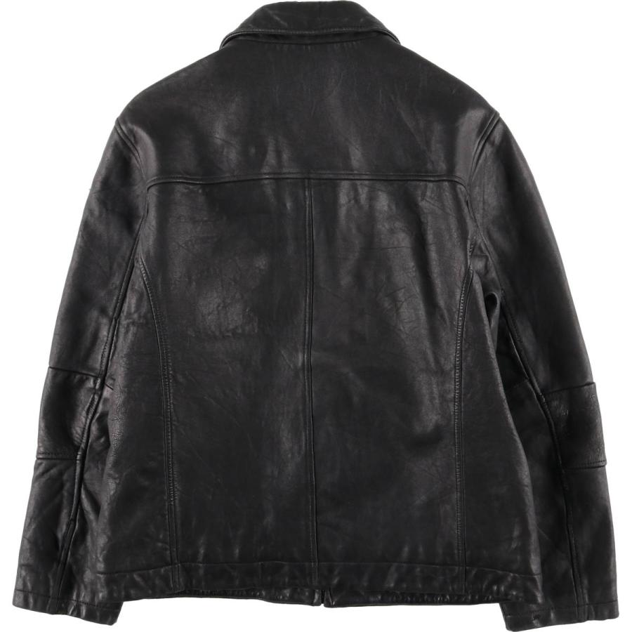 古着 MONTEDORO スイングトップタイプ 中綿入り レザーブルゾン メンズ