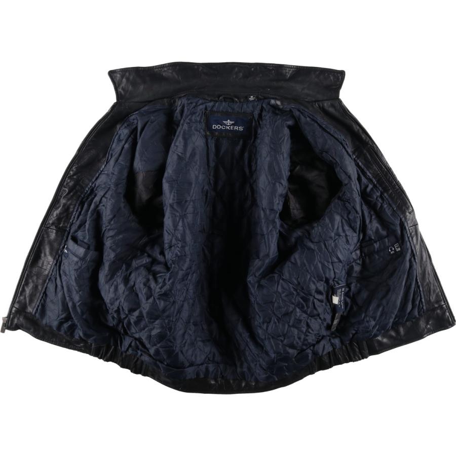 古着 ドッカーズ DOCKERS スイングトップタイプ 中綿入り レザー