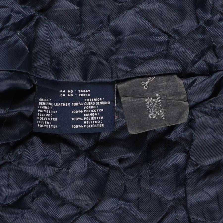 古着 ドッカーズ DOCKERS スイングトップタイプ 中綿入り レザー