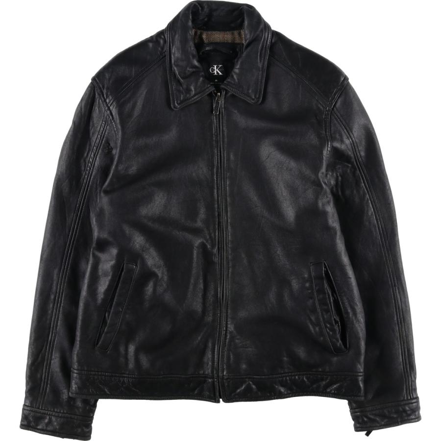   カルバンクライン 90's レザージャケット 本革 Calvin Klein - vintage ヴィンテージ 90s Calvin Klein レザー