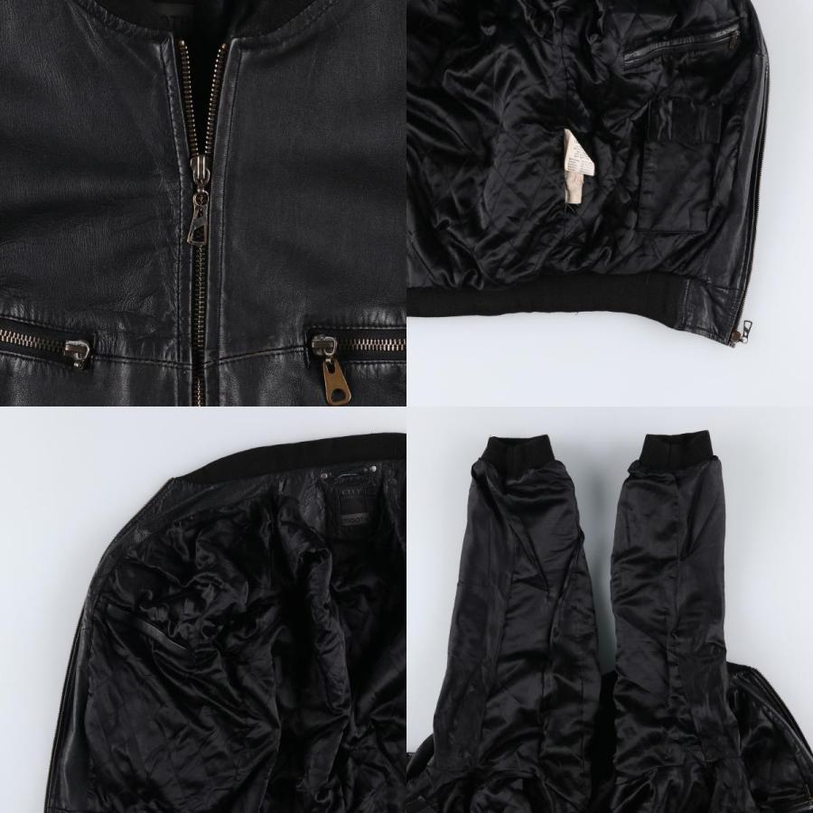 古着 CITY COLLECTION SMOOTH 中綿入り レザーブルゾン メンズM相当/eaa625104 古着 CITY COLLECTION SMOOTH 中綿入り レザーブルゾン メンズM相当