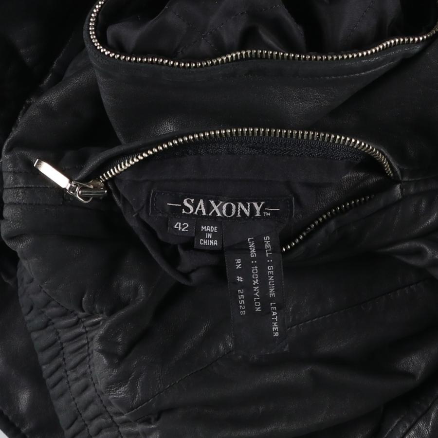 古着 SAXONY スイングトップタイプ リバーシブル レザーブルゾン