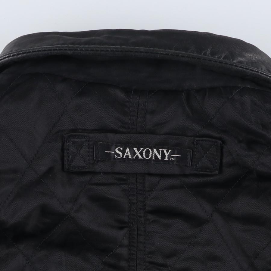 古着 SAXONY スイングトップタイプ リバーシブル レザーブルゾン