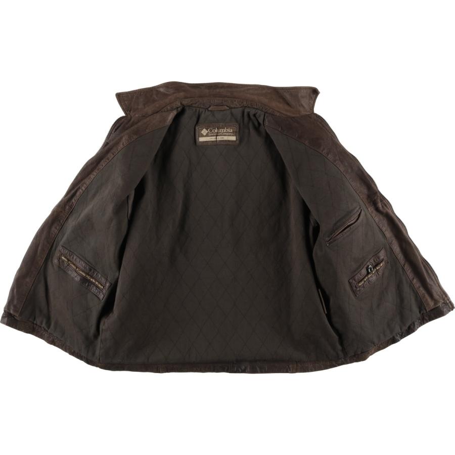 Columbia（コロンビア） 古着 スイングトップタイプ 中綿入り レザー