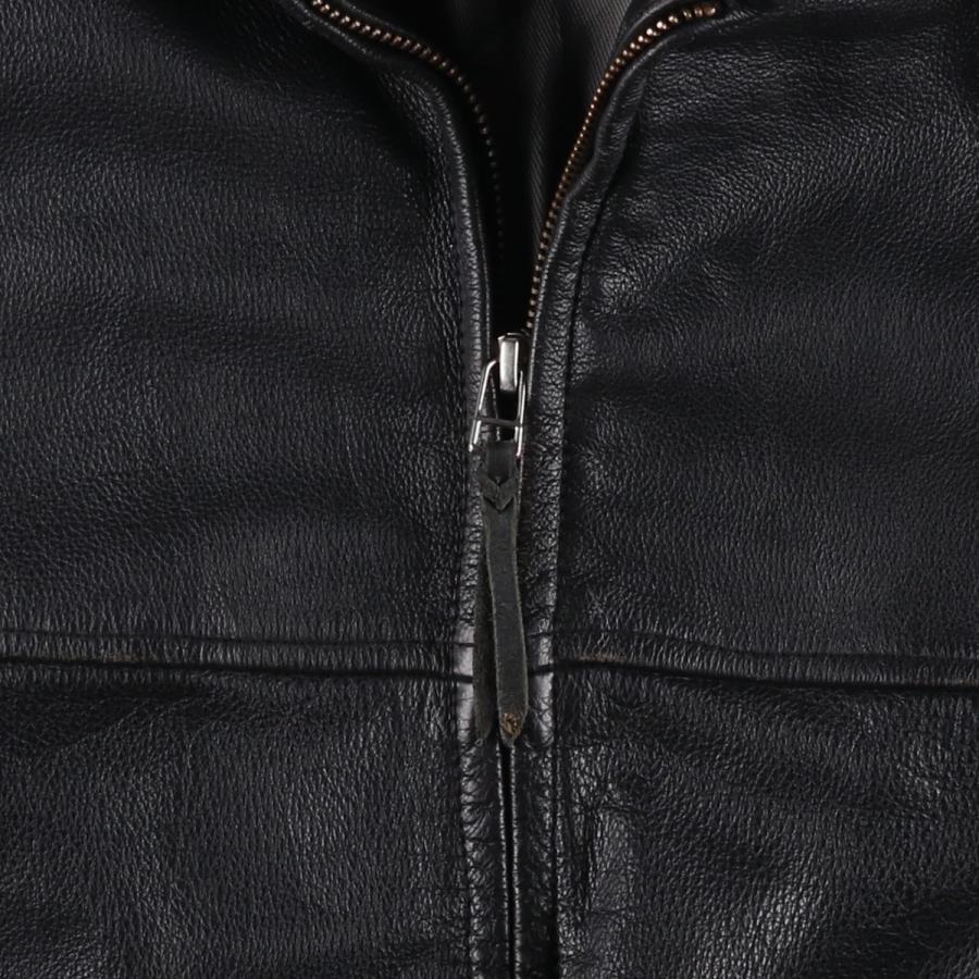 古着 BRICE スイングトップタイプ レザーブルゾン メンズL相当