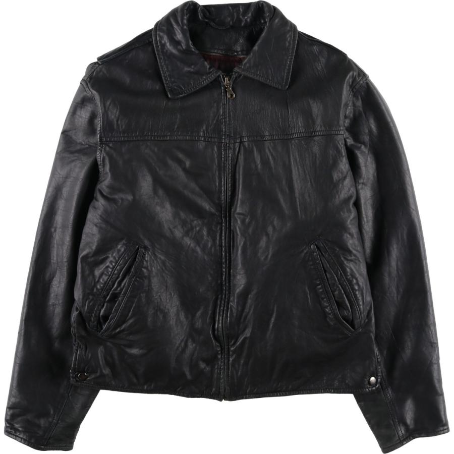 90s WILSONS レザー ブルゾン スイングトップ ドリズラー ブラック黒 90s WILSONS レザー ブルゾン スイングトップ ドリズラー ブラック黒