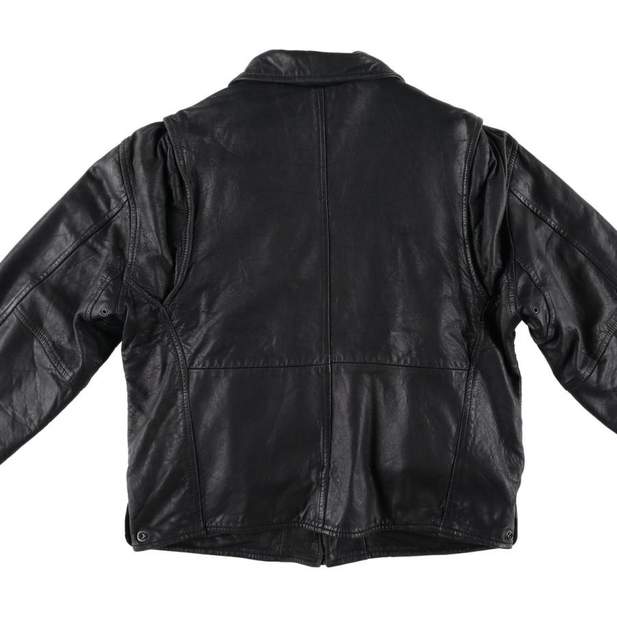 中古・古着通販】wilsons ブラック黒 ドリズラー スイングトップ ブルゾン レザー WILSONS 90s leather レザー (ウィルソンズレザー) ジャケット・アウター
