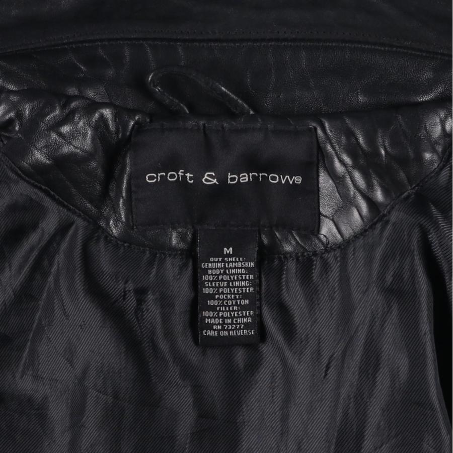 古着 90年代~ クラフトアンドバロー CROFT and BARROW レザーブルゾン