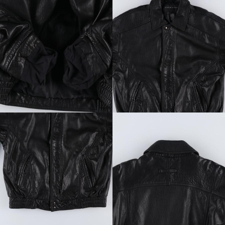 古着 90年代~ クラフトアンドバロー CROFT and BARROW レザーブルゾン
