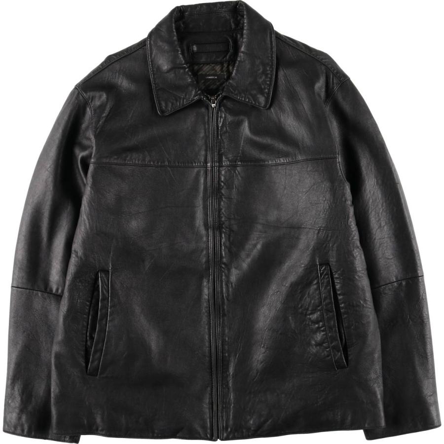 Claiborne 90s 中綿ラムスキンレザージャケット 黒 XL. claiborne レザージャケット スイングトップ ラムレザー 90s 【公式通販】