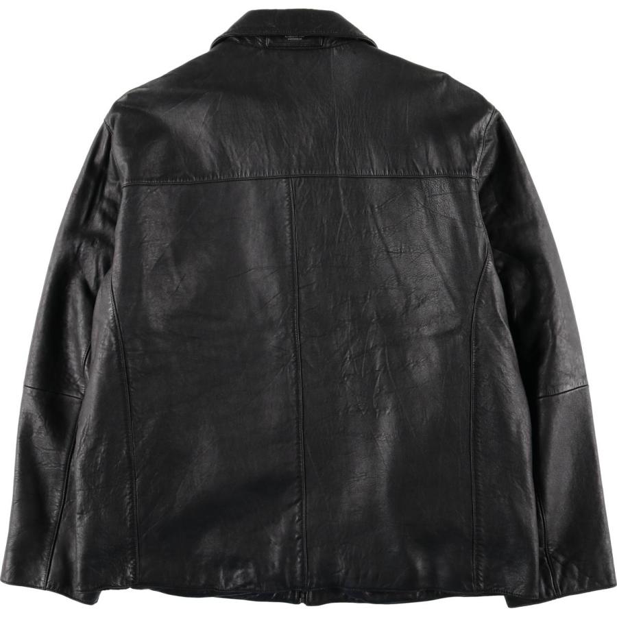 Claiborne 90s 中綿ラムスキンレザージャケット 黒 XL. 古着 リズクレイボーン Liz Claiborne claiborne スイングトップタイプ