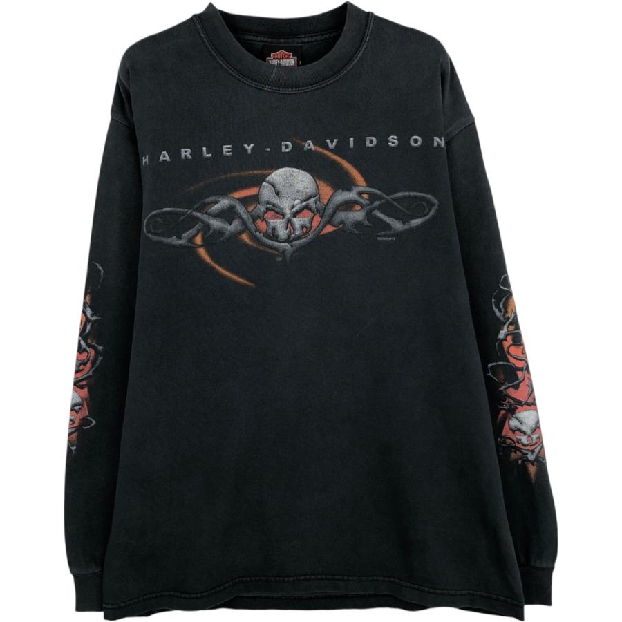 USA製 XLサイズ Harley-Davidson ロンT 古着 00年代 ハーレーダビッドソン Harley-Davidson モーターサイクル