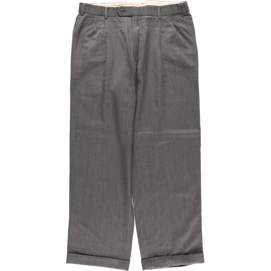 古着 ブルックスブラザーズ Brooks Brothers ツータック ウールパンツ スラックス カナダ製 メンズw34相当/eaa625471 BROOKS BROTHERS（ブルックスブラザーズ） 古着 ツータック ウール