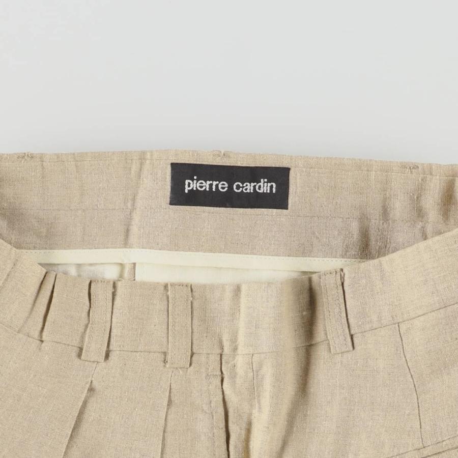 pierre cardin（ピエール カルダン） 古着 ツータック コットン×リネン