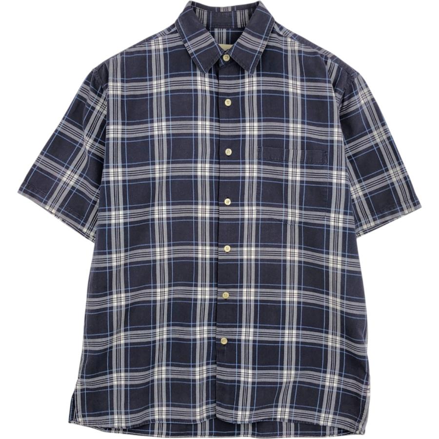 Eddie Bauer（エディーバウアー） 古着 半袖 コットン チェックシャツ