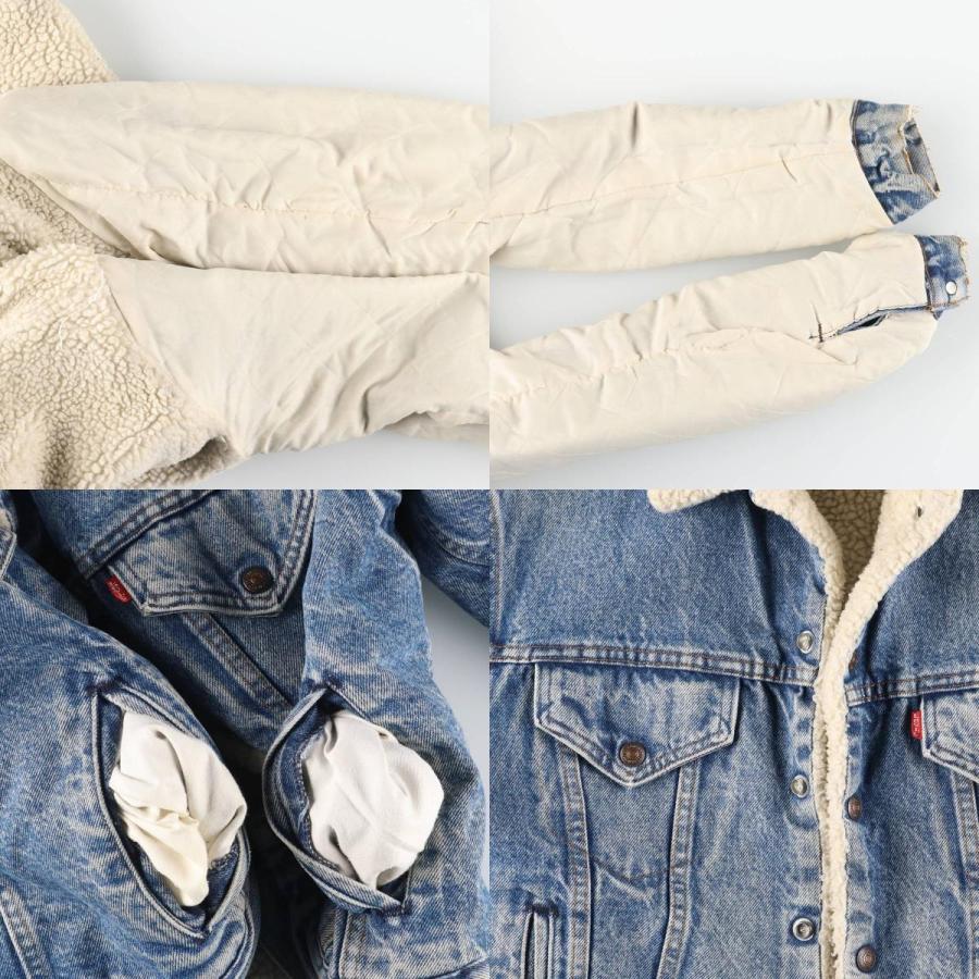 古着 ~90年代 リーバイス Levi's 70608-0216 デニムボアジャケット USA製 メンズM相当 ヴィンテージ/eaa625999 Levi's（リーバイス） 古着 ~90年代 Levi's 70608-0216 デニムボア