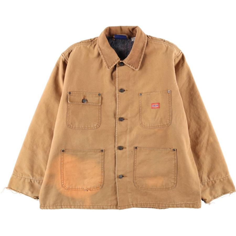 古着 ディッキーズ Dickies ミシガンチョアコートタイプ 中綿入り ダックワークジャケット メンズXL相当/eaa626238 Dickies（ディッキーズ） 古着 ミシガンチョアコートタイプ 中綿入り