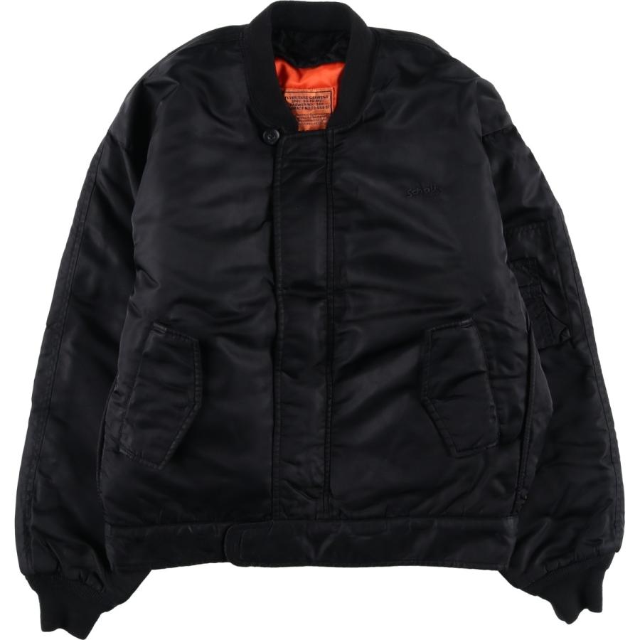 古着 民間品 ショット SCHOTT MA-1タイプ ミリタリー フライトジャケット メンズL相当/eaa626266 Schott N.Y.C（ショット） 古着 民間品 SCHOTT MA-1タイプ ミリタリー