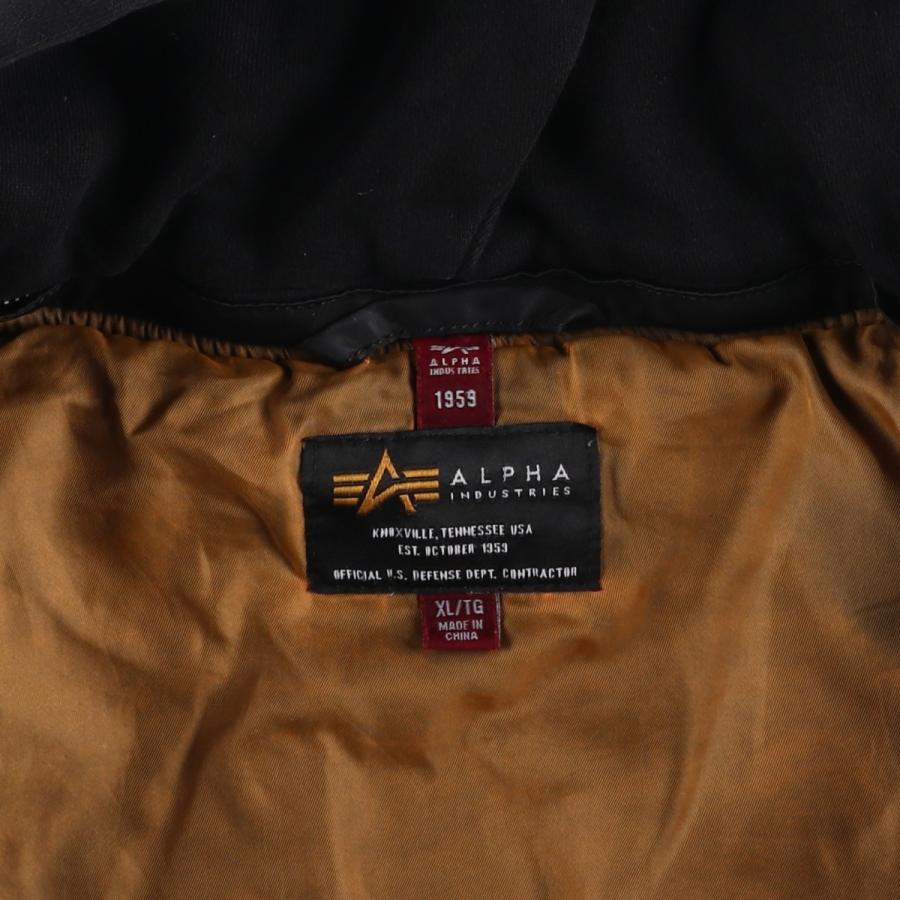 古着 民間品 アルファ ALPHA 迷彩柄 中綿入り フード付き ミリタリー