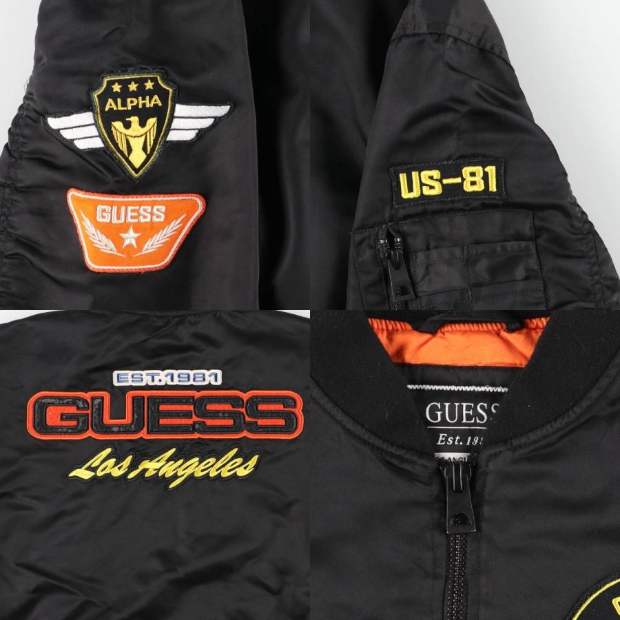 古着 ゲス Guess OVERSIZED FIT 中綿入り ミリタリー フライトジャケット メンズL相当/eaa626278 GUESS（ゲス） 古着 Guess OVERSIZED FIT 中綿入り ミリタリー