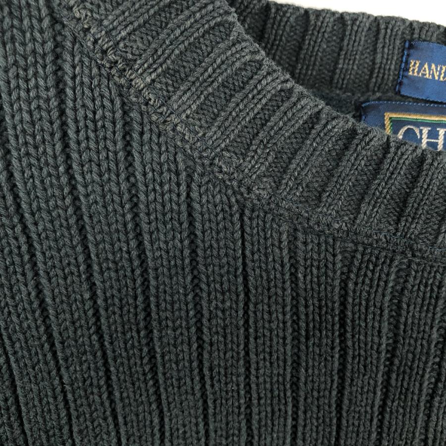 古着 80年代 ラルフローレン Ralph Lauren CHAPS チャップス リブ編み