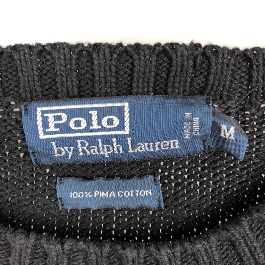 古着 00's ラルフローレン ピマコットン ハンドニット コットンニット Ralph Lauren - 古着 ラルフローレン Ralph Lauren POLO by Ralph