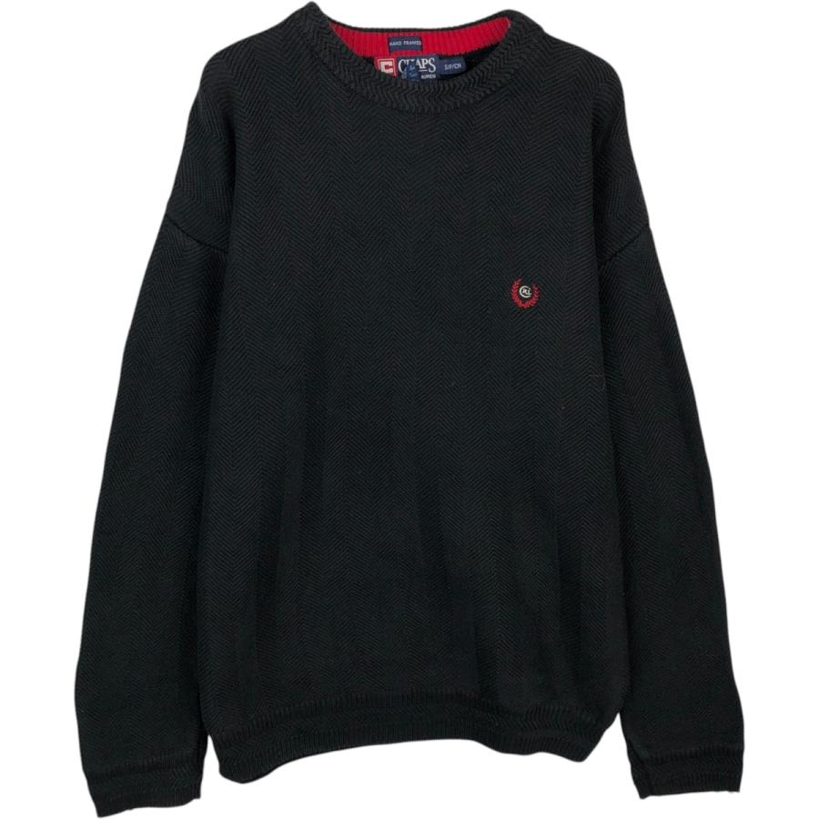 古着 ラルフローレン Ralph Lauren CHAPS チャップス ヘリンボーン コットンニットセーター メンズS相当/eaa627087 古着 ラルフローレン Ralph Lauren CHAPS チャップス ヘリンボーン