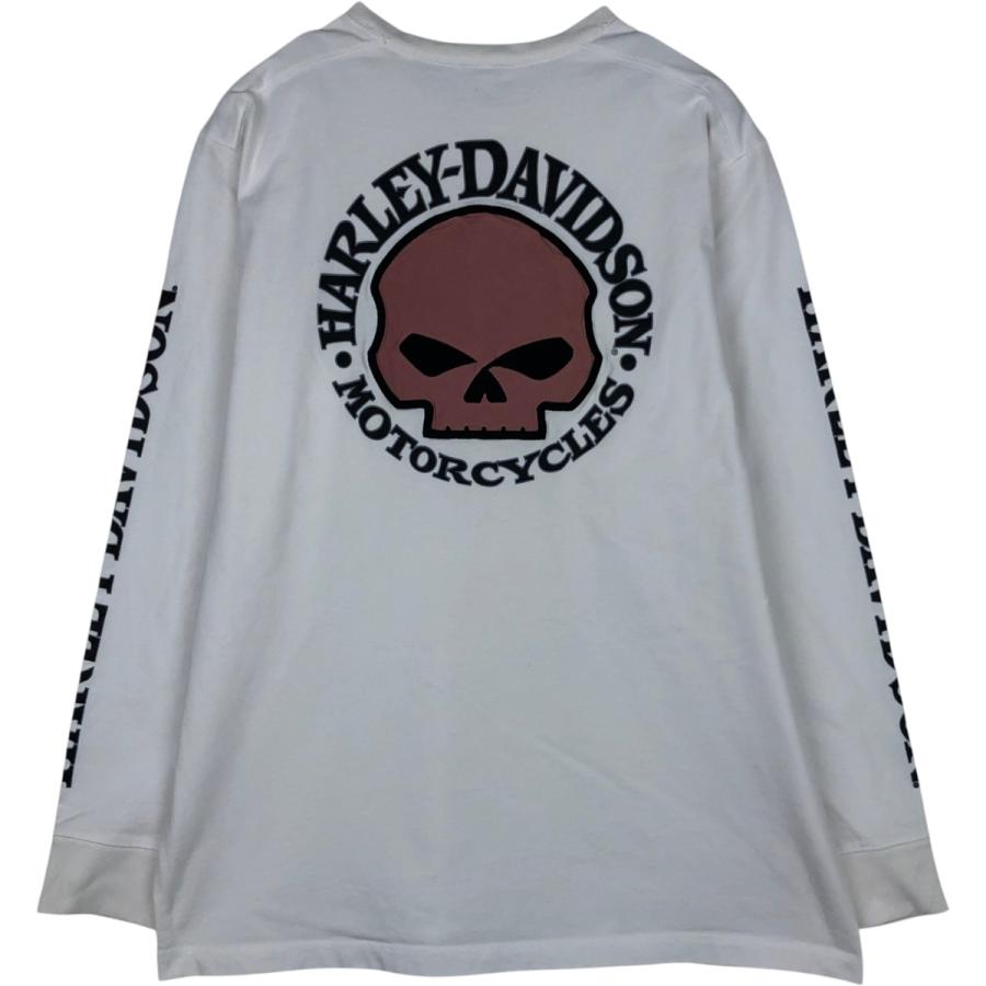 古着 Harley-Davidson ハーレーダビッドソン ドクロ柄 スカル柄 ロング 