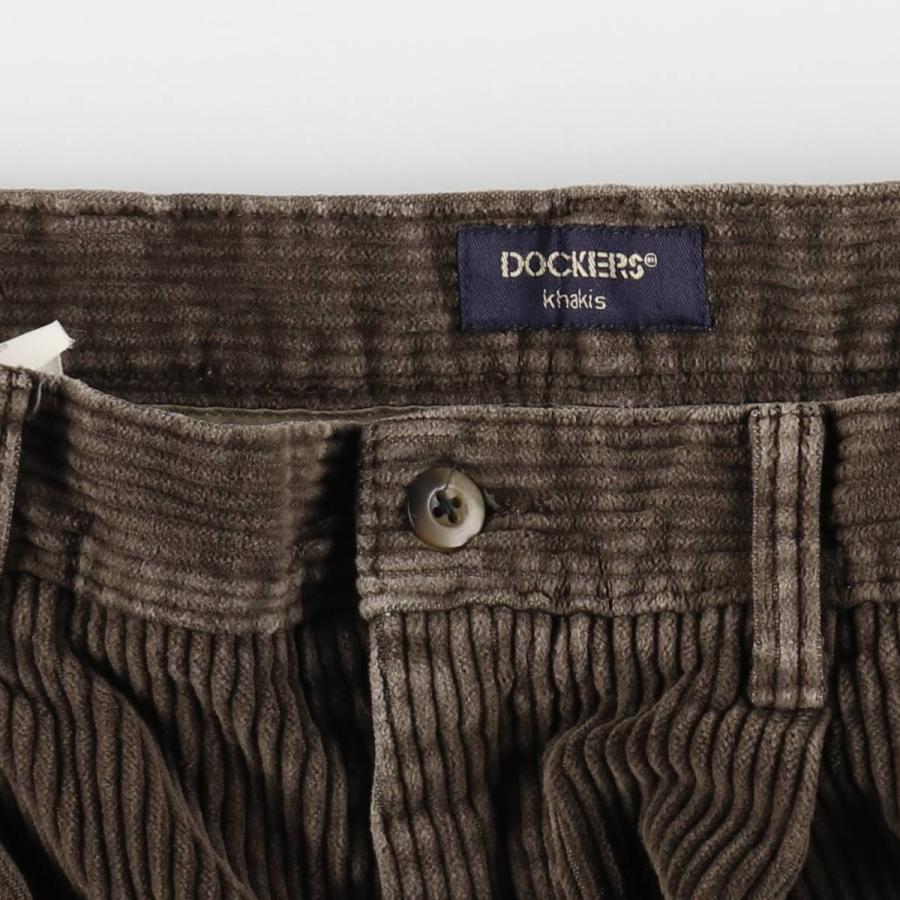 古着 ドッカーズ DOCKERS khakis ツータック コーデュロイパンツ
