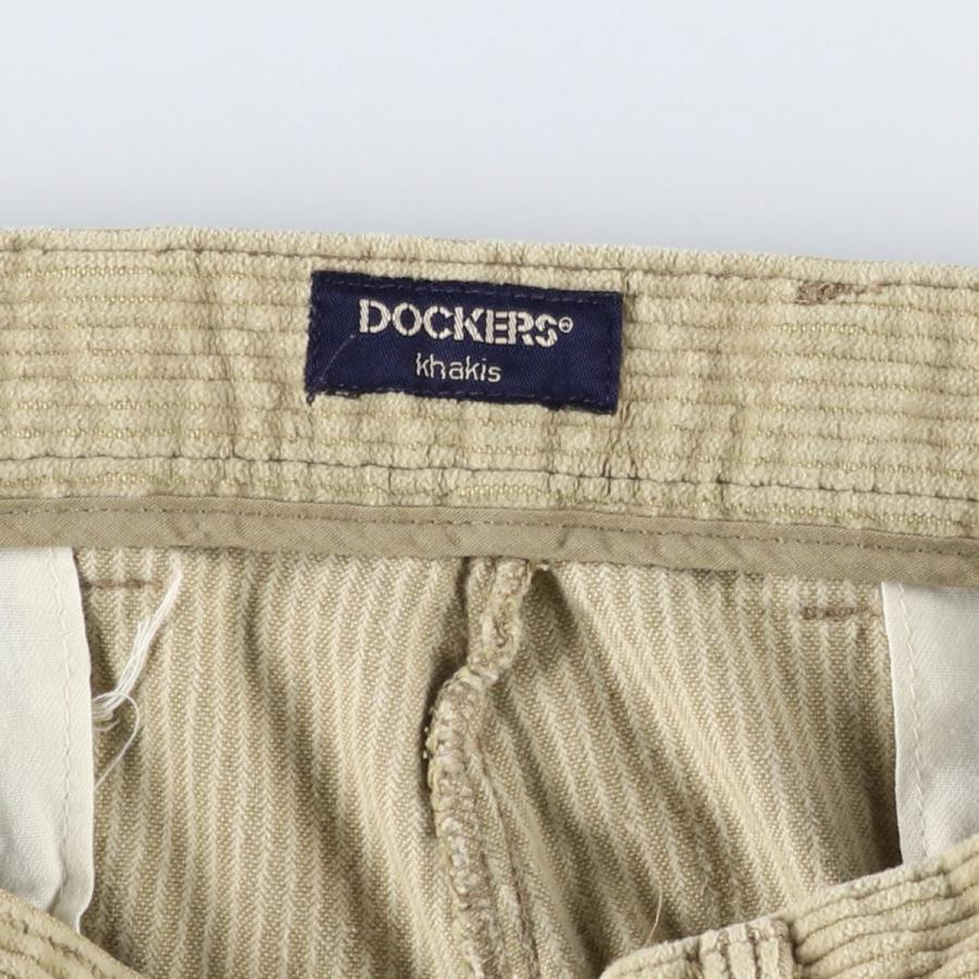 古着 ドッカーズ DOCKERS khakis ツータック 太畝 コーデュロイパンツ