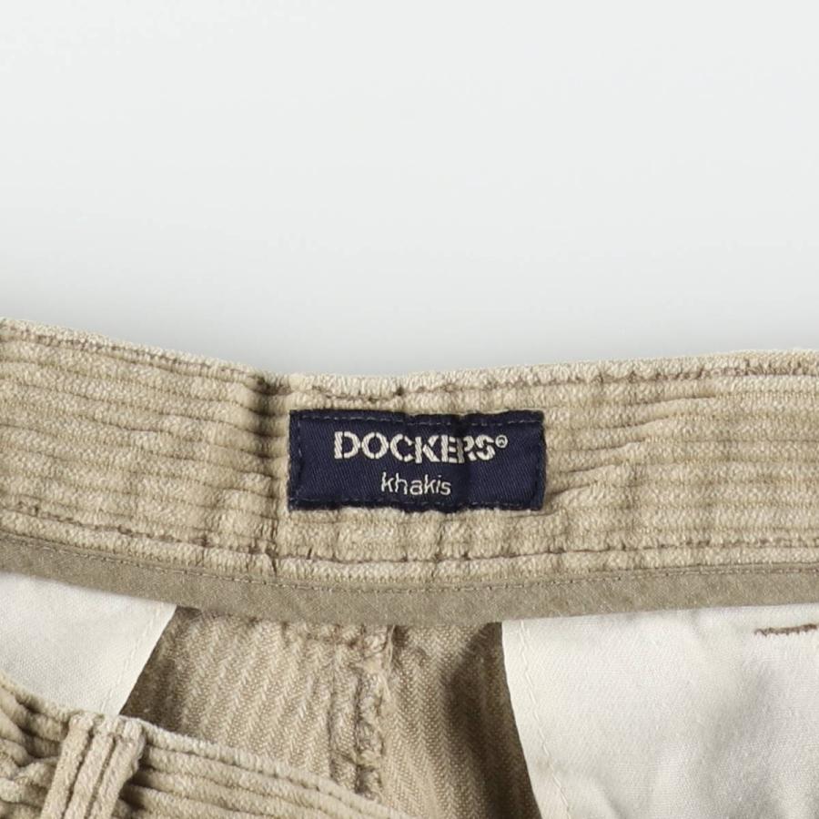 古着 ドッカーズ DOCKERS khakis ツータック 太畝 コーデュロイパンツ