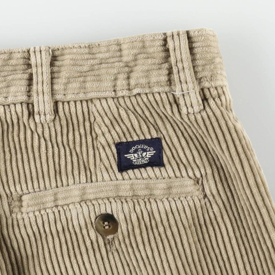 古着 ドッカーズ DOCKERS khakis ツータック 太畝 コーデュロイパンツ