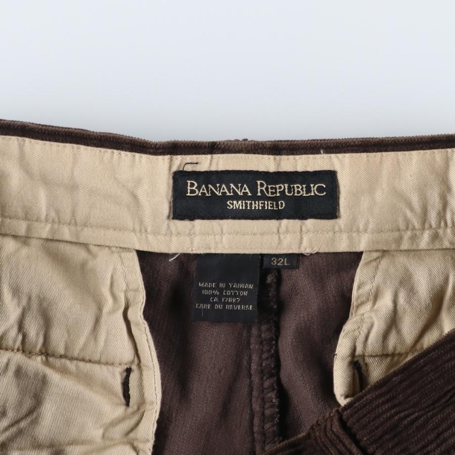 古着 バナナリパブリック BANANA REPUBLIC SMITHFIELD ツータック コーデュロイパンツ メンズw32相当/eaa627315 BANANA REPUBLIC（バナナリパブリック） 古着 BANANA REPUBLIC