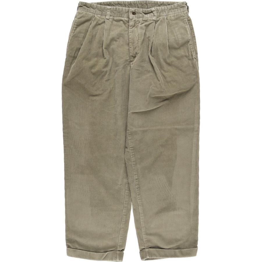 古着 ブルックスブラザーズ Brooks Brothers ツータック コーデュロイパンツ メンズw34相当/eaa627317 BROOKS BROTHERS（ブルックスブラザーズ） 古着 ツータック