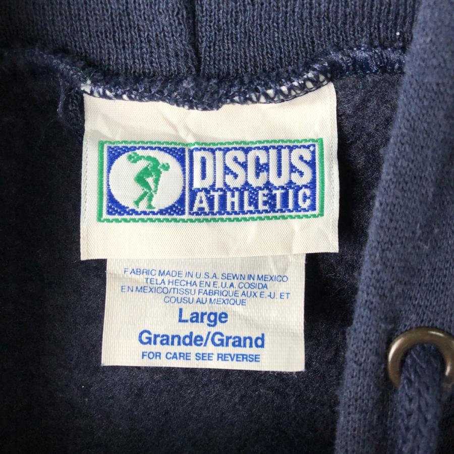 古着 90年代 DISCUS ATHLETIC スウェットフルジップパーカー メンズL