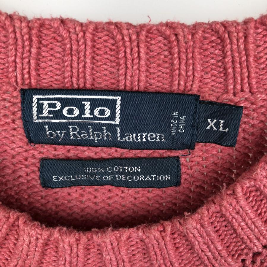 古着 ラルフローレン Ralph Lauren POLO by コットンニットセーター