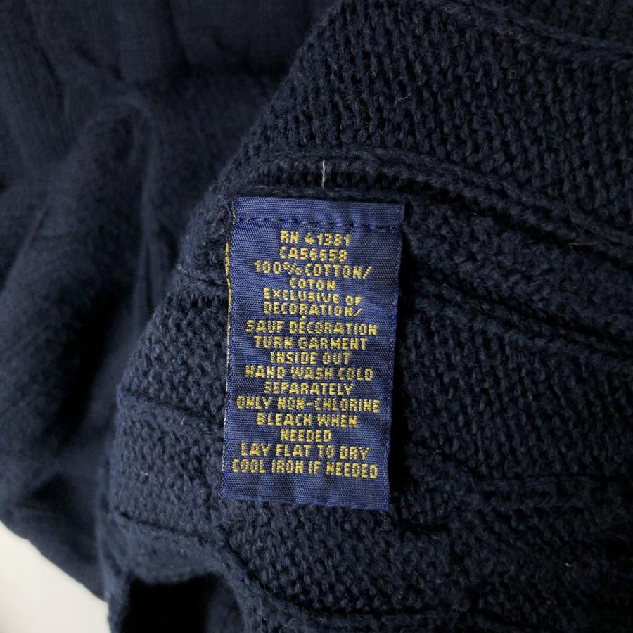 古着 ラルフローレン Ralph Lauren POLO RALPH LAUREN ケーブル編み
