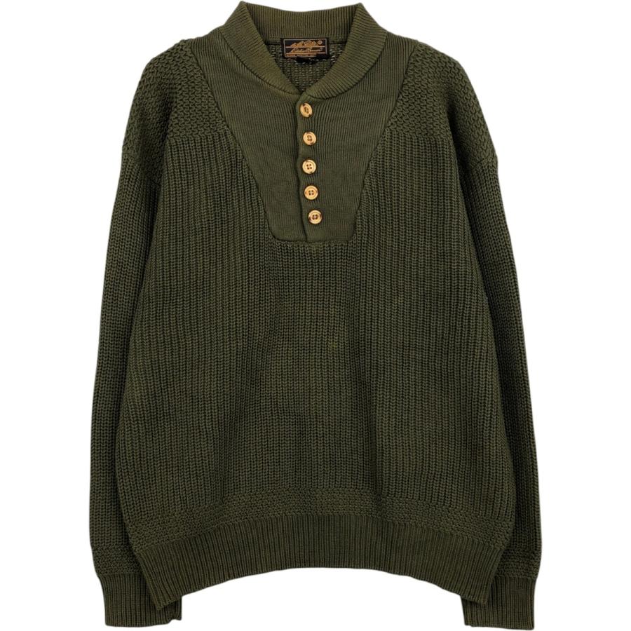 Eddie Bauer（エディーバウアー） 古着 90年代 黒タグ リブ編み