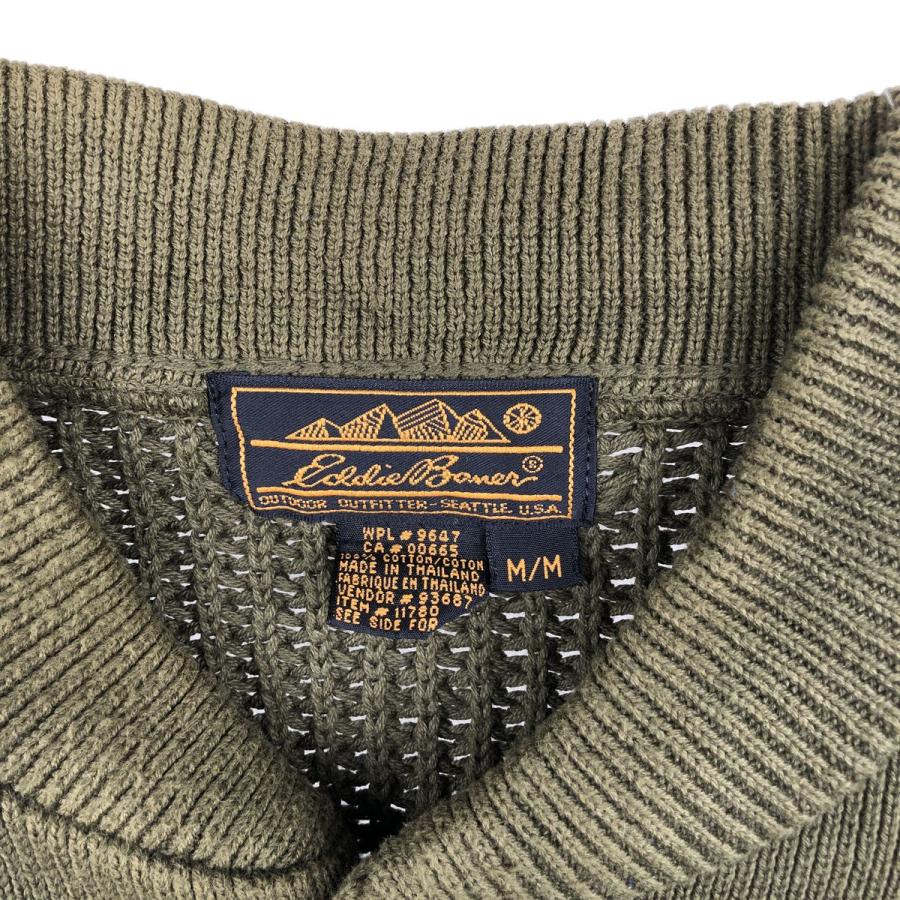 Eddie Bauer（エディーバウアー） 古着 90年代 黒タグ リブ編み