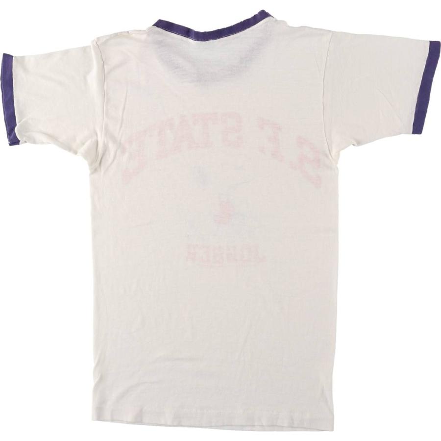 古着 70年代~ チャンピオン Champion バータグ SNOOPY スヌーピー カレッジ リンガーTシャツ レディースS相当 ヴィンテージ/eaa627974 Champion（チャンピオン） 古着 70年代~ バータグ SNOOPY スヌーピー