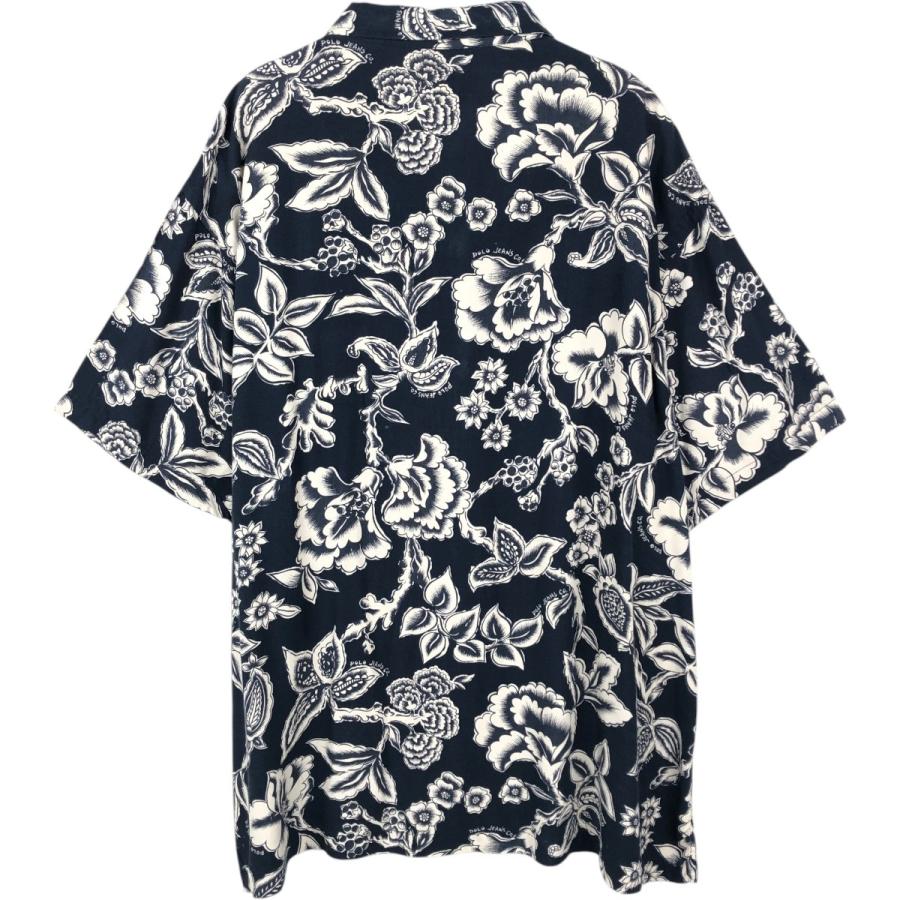 ラルフローレン POLO JEANS COMPANY 総柄 花柄 オープンカラー